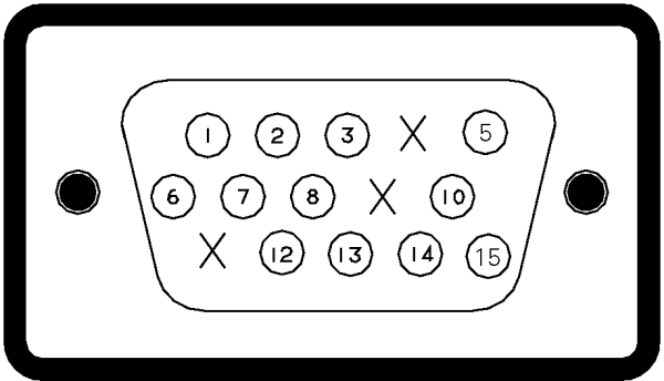 PC connector (DB15)